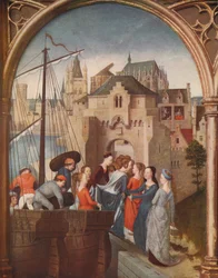 De Aankomst van St. Ursula in Keulen, 1489, c1915