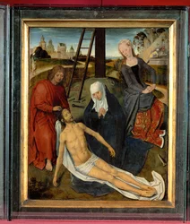 Drieluik van Adriaan Reins, een broeder in het Sint-Janshospitaal (hijgend)