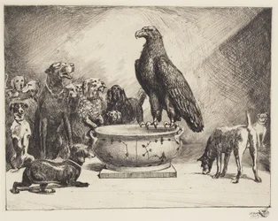 De adelaar en de honden