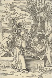 De graflegging, uit Speculum passionis domini nostri Ihesu Christi