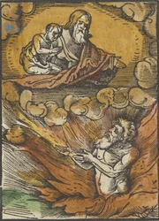 De Rijke Man in de Hel en de Arme Lazarus in Abrahams Schoot, uit Das Plenarium, 1517
