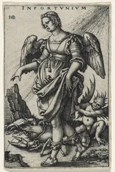 Ongeluk (Das Ungluck) (gravure op geschept papier)