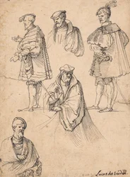 Studieblad met figuren