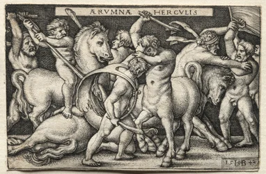 De Werken van Hercules: Hercules verslaat de Centauren, 1542