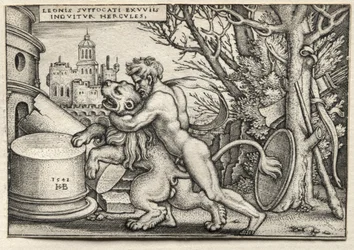 De Werken van Hercules: Hercules Wurgt de Nemeïsche Leeuw