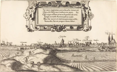 Uitzicht op Neurenberg vanuit het oosten [linker gedeelte], 1552