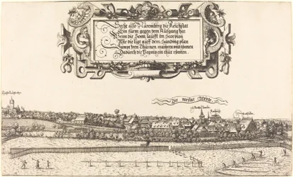 Uitzicht op Neurenberg vanuit het oosten (rechter gedeelte)