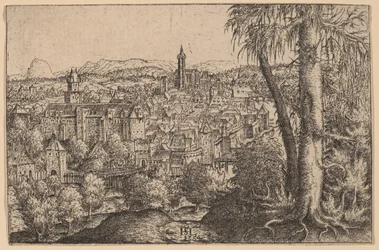 Uitzicht op Steyr aan de Enns