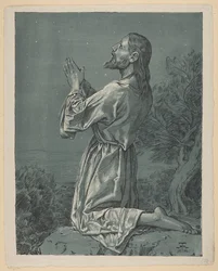 Christus in gebed in de Hof van Olijven
