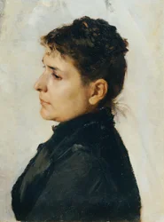 Vrouw in profiel