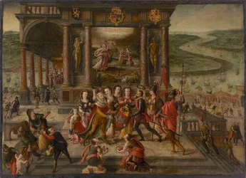 Allegorie op de val van Antwerpen op 17 augustus 1585, 1585-1586