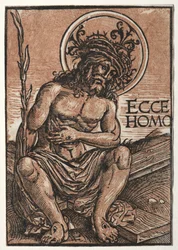 Man van Smarten zittend op het Kruis, ca. 1522