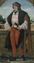 De hofnar bekend als ridder Christoph, 1515