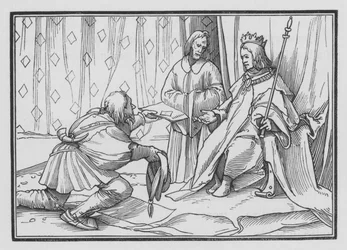 Hiram feliciteert Salomo, 1 Koningen V, 1