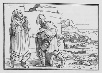 Nehemia treurt, vast en bidt, Nehemia I, 3