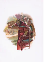 Koningin Gertrude, illustratie uit Hamlet