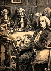 Dr. Johnson Discoursing With His Friends