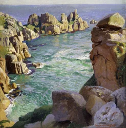 Logans Rock, Porthcurno Strand, Cornwall