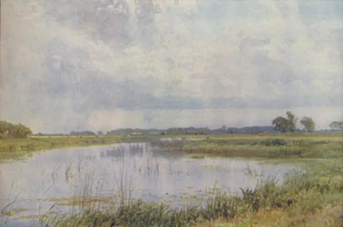 Een rivier in een vlakte, 1910