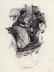 Personages Jane Cable en Graydon uit de roman Jane Cable, door George Barr McCutcheon