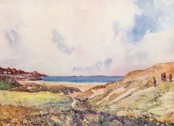 Golfbanen: Portrush, naar de zeventiende green