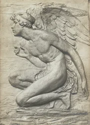 Het verhaal van Psyche: Cupido (verzilverd brons)