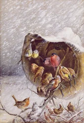 Schuilen voor de sneeuwstorm, 1896