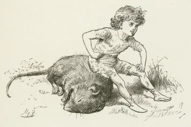 Illustratie voor Sylvie en Bruno door Lewis Carroll
