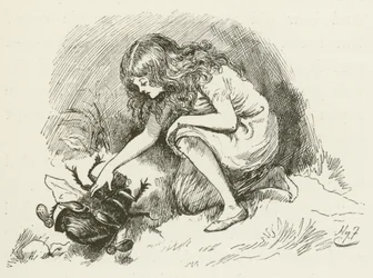 Illustratie voor Sylvie en Bruno door Lewis Carroll