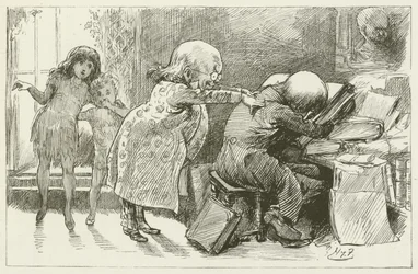 Illustratie voor Sylvie en Bruno door Lewis Carroll