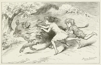 Illustratie voor Sylvie en Bruno door Lewis Carroll