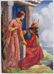 Odin en Frigga