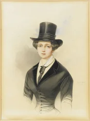Portret van Groothertogin Catherine Mikhailovna van Rusland 1827-1894, 1847