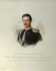 Portret van Prins Vladimir Dmitriyevich Golitsyn uit het Album van de Keizerlijke Huzaren