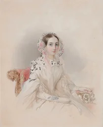 Portret van prinses Therese van Nassau-Weilburg 1815-1871, 1838