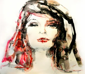 Expressief vrouwelijk portret