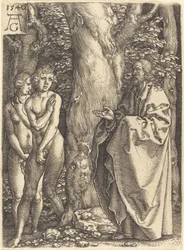 Adam en Eva Verbergen Zichzelf, 1540