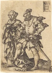 Dansend paar, 1551
