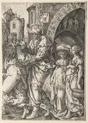 Het Verhaal van Lot: Lot en Zijn Familie Vluchten uit Sodom