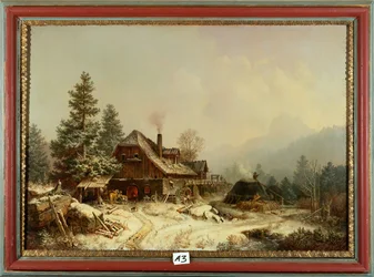 De Oude Molen in de Winter