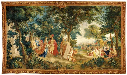 Een Brusselse historische wandtapijt, eind 17e eeuw