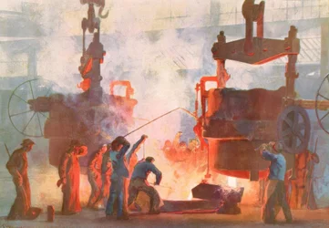 Staalgieten bij Krupp