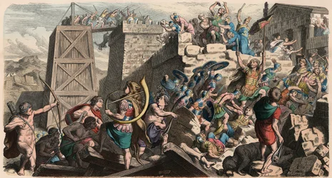 Oud Rome: Militaire, bestorming van een stad