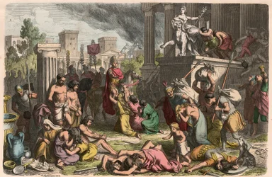 Oud Rome: De plundering van een veroverde stad