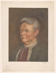 Portret van een oude dame