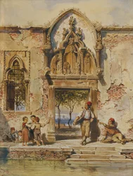 Genrescène in Venetië