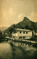De beek bij Oberammergau, Beieren, Duitsland, c1922