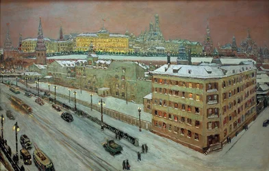 Moskou bij nacht, 1939