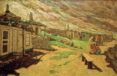 Oud dorp in de Kaukasus, 1940