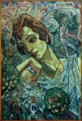 Portret van de danseres Marna Glahn